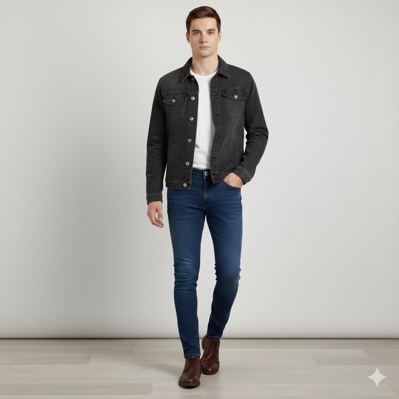 Calvin Klein Jeans Men's Dark Wash Ultimate Skinny Jeans Size 27X30 EUC - Picture 4 of 11